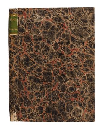 JUVENALIS, DECIMUS JUNIUS.  Satyrae luculentissimae. 1541
